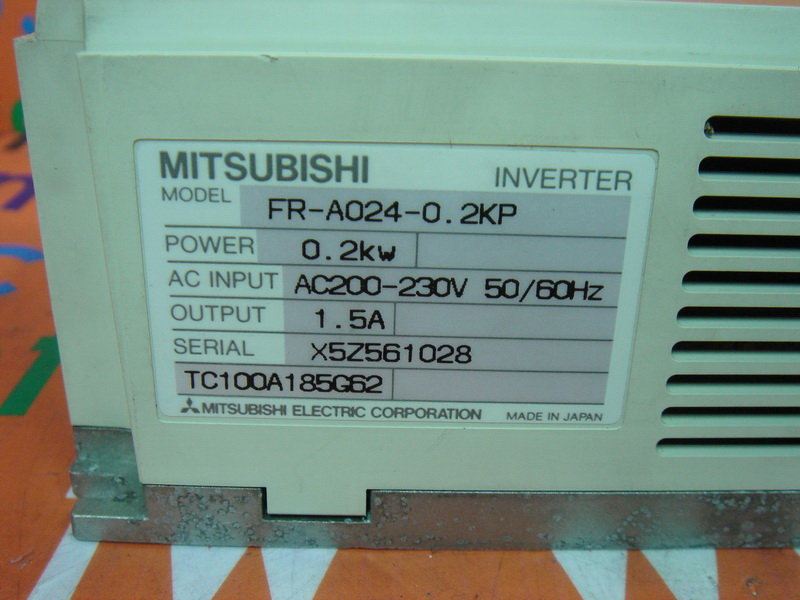 MITSUBISHI FR-A024-0.2KP - PLC DCS SERVO Control MOTOR POWER